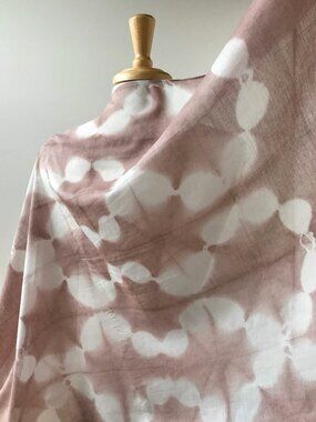 NWT Oversized Desert Colors Silk and Cotton Wrap, Shawl, Scarf, Hand Dyed